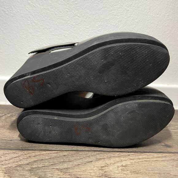 Robert Clergerie Chicago Platform Wedge Heels Nappa Lambskin Slate Gray 8 - Picture 6 of 6